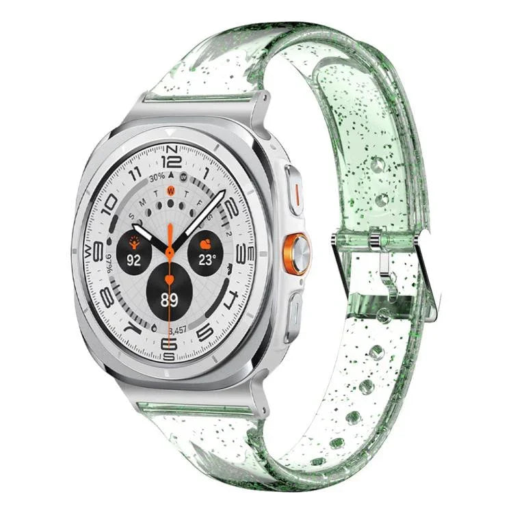 Bracelet de montre en TPU à paillettes, pour Samsung Galaxy Watch Ultra 47mm / Ultra 2025