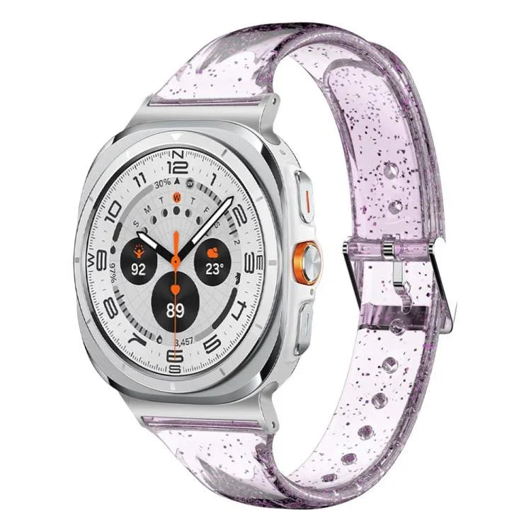 Bracelet de montre en TPU à paillettes, pour Samsung Galaxy Watch Ultra 47mm / Ultra 2025