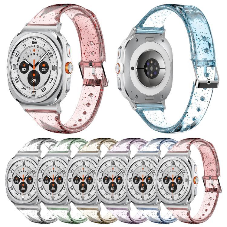 Bracelet de montre en TPU à paillettes, pour Samsung Galaxy Watch Ultra 47mm / Ultra 2025