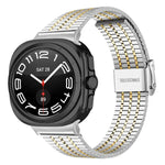 Bracelet de montre en acier inoxydable à sept perles, pour Samsung Galaxy Watch Ultra 47mm / Ultra 2025