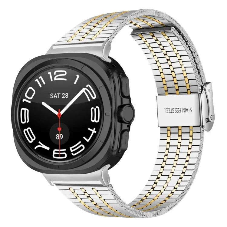 Bracelet de montre en acier inoxydable à sept perles, pour Samsung Galaxy Watch Ultra 47mm / Ultra 2025