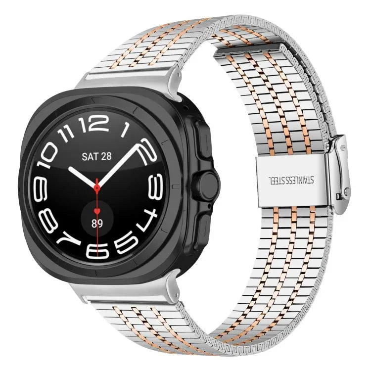 Bracelet de montre en acier inoxydable à sept perles, pour Samsung Galaxy Watch Ultra 47mm / Ultra 2025