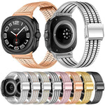 Bracelet de montre en acier inoxydable à sept perles, pour Samsung Galaxy Watch Ultra 47mm / Ultra 2025