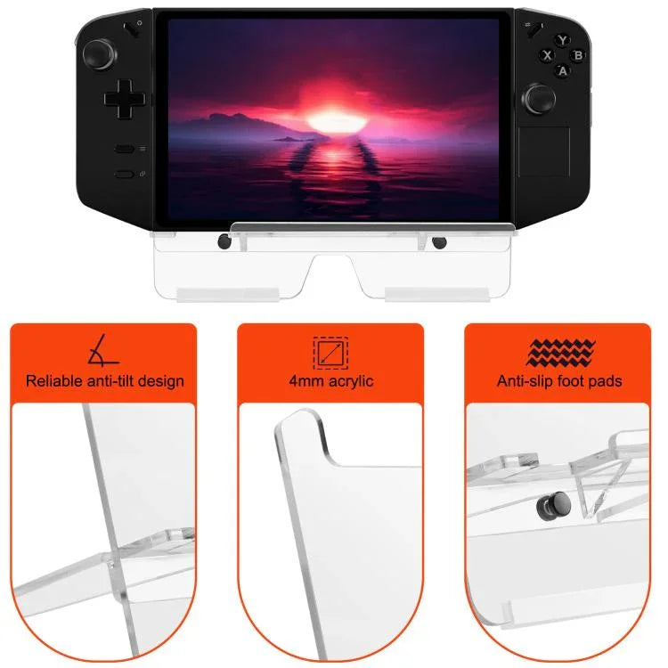 Support de bureau acrylique pour Legion Go / Nintendo Switch 1 & 2
