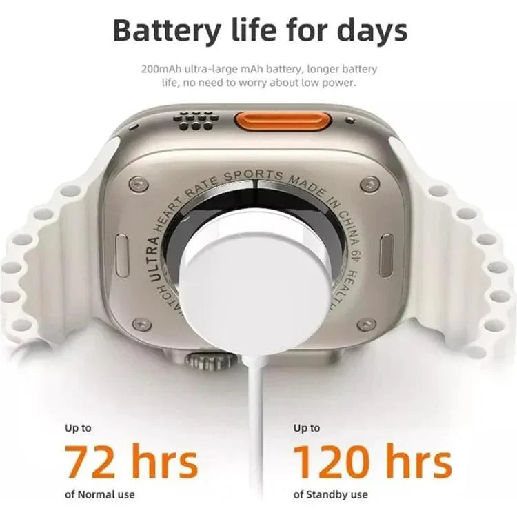C900 Ultra3 2.09 pouces Écran TFT BT Montre connectée Prise en charge des gestes pour répondre aux appels