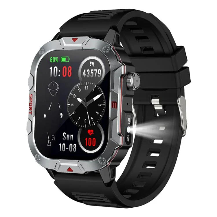 Montre connectée C40 Pro avec écran TFT 2,19 pouces, Bluetooth et surveillance de la fréquence cardiaque pour les activités de plein air