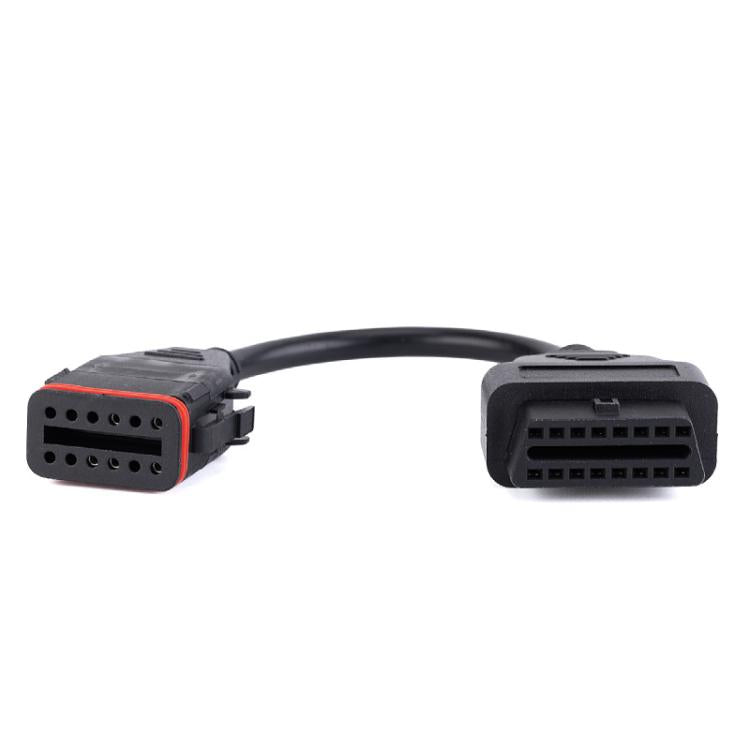 OBD Truck Diagnostic Cable for Komatsu / Cummins, 12 Pin to 16 Pin