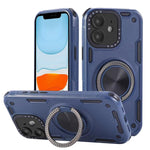 Coque de téléphone support magnétique rotatif Mecha à trois noyaux à 360 degrés, pour iPhone 12, pour iPhone 12 Pro, pour iPhone 11