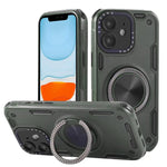 Coque de téléphone support magnétique rotatif Mecha à trois noyaux à 360 degrés, pour iPhone 12, pour iPhone 12 Pro, pour iPhone 11
