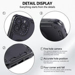Coque de téléphone support magnétique rotatif Mecha à trois noyaux à 360 degrés, pour iPhone 12, pour iPhone 12 Pro, pour iPhone 11
