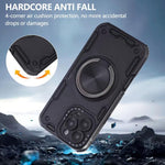 Coque de téléphone support magnétique rotatif Mecha à trois noyaux à 360 degrés, pour iPhone 12, pour iPhone 12 Pro, pour iPhone 11
