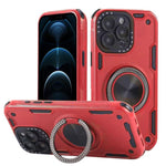 Coque de téléphone support magnétique rotatif Mecha à trois noyaux à 360 degrés, pour iPhone 12, pour iPhone 12 Pro, pour iPhone 11