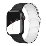 Bracelet de montre magnétique en silicone à trois billes xDfind, compatible avec Apple Watch 42/44/45/46/49 mm et Apple Watch 38/40/41/S10 42 mm.