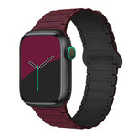 Bracelet de montre magnétique en silicone à trois billes xDfind, compatible avec Apple Watch 42/44/45/46/49 mm et Apple Watch 38/40/41/S10 42 mm.
