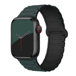 Bracelet de montre magnétique en silicone à trois billes xDfind, compatible avec Apple Watch 42/44/45/46/49 mm et Apple Watch 38/40/41/S10 42 mm.