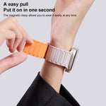 Bracelet de montre magnétique en silicone à trois billes xDfind, compatible avec Apple Watch 42/44/45/46/49 mm et Apple Watch 38/40/41/S10 42 mm.