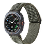 Bracelet de montre tressé en nylon à motif ondulé, pour Samsung Galaxy Watch8 / Watch8 Classic