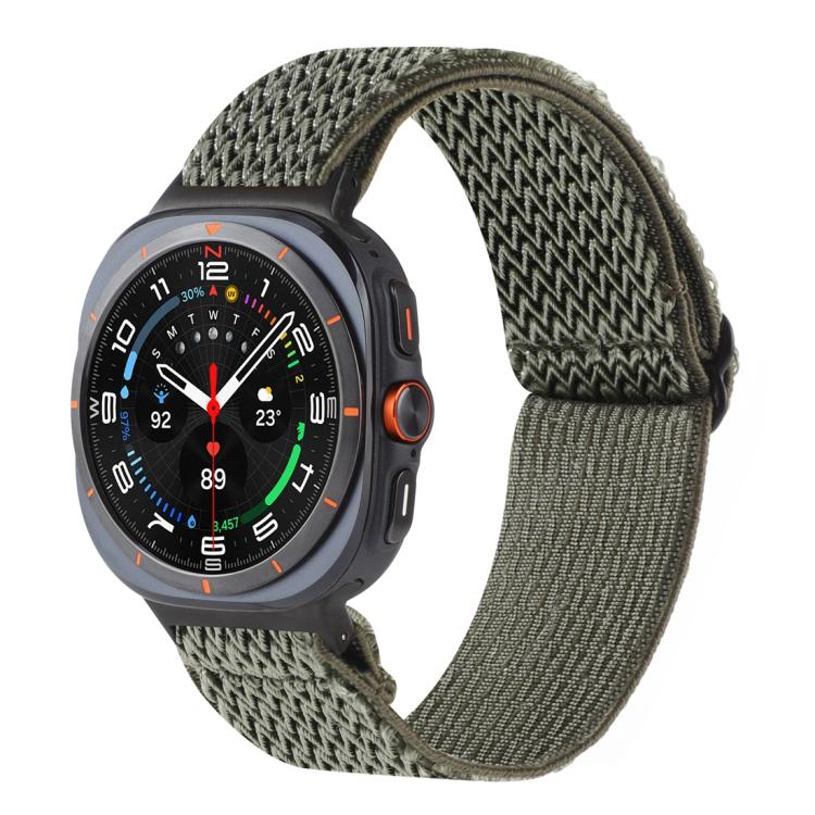 Bracelet de montre tressé en nylon à motif ondulé, pour Samsung Galaxy Watch8 / Watch8 Classic