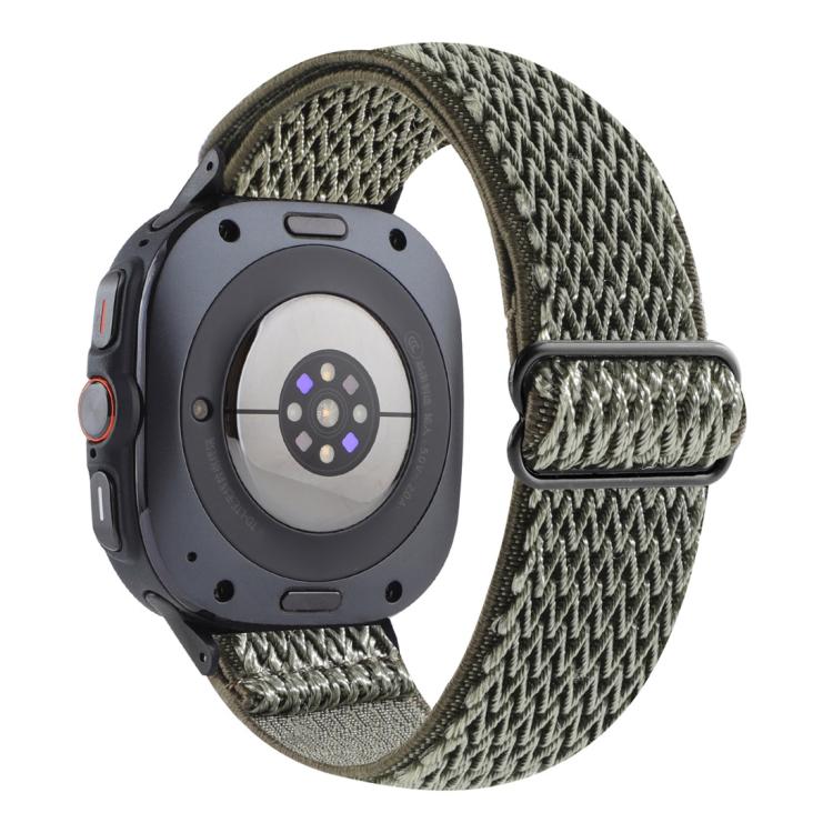 Bracelet de montre tressé en nylon à motif ondulé, pour Samsung Galaxy Watch8 / Watch8 Classic