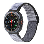 Bracelet de montre tressé en nylon à motif ondulé, pour Samsung Galaxy Watch8 / Watch8 Classic