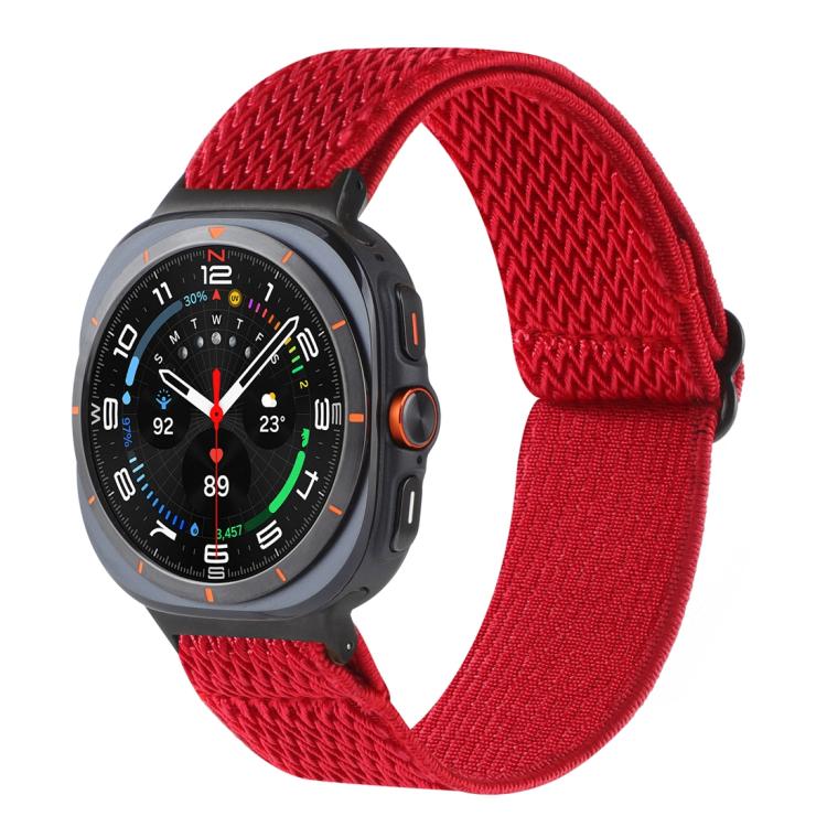 Bracelet de montre tressé en nylon à motif ondulé, pour Samsung Galaxy Watch8 / Watch8 Classic