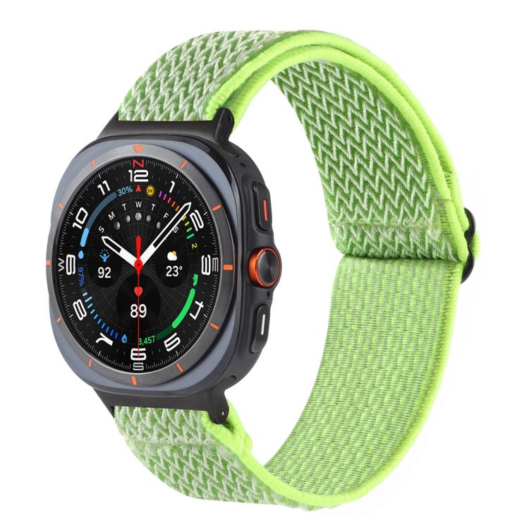 Bracelet de montre tressé en nylon à motif ondulé, pour Samsung Galaxy Watch8 / Watch8 Classic