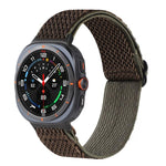 Bracelet de montre tressé en nylon à motif ondulé, pour Samsung Galaxy Watch8 / Watch8 Classic