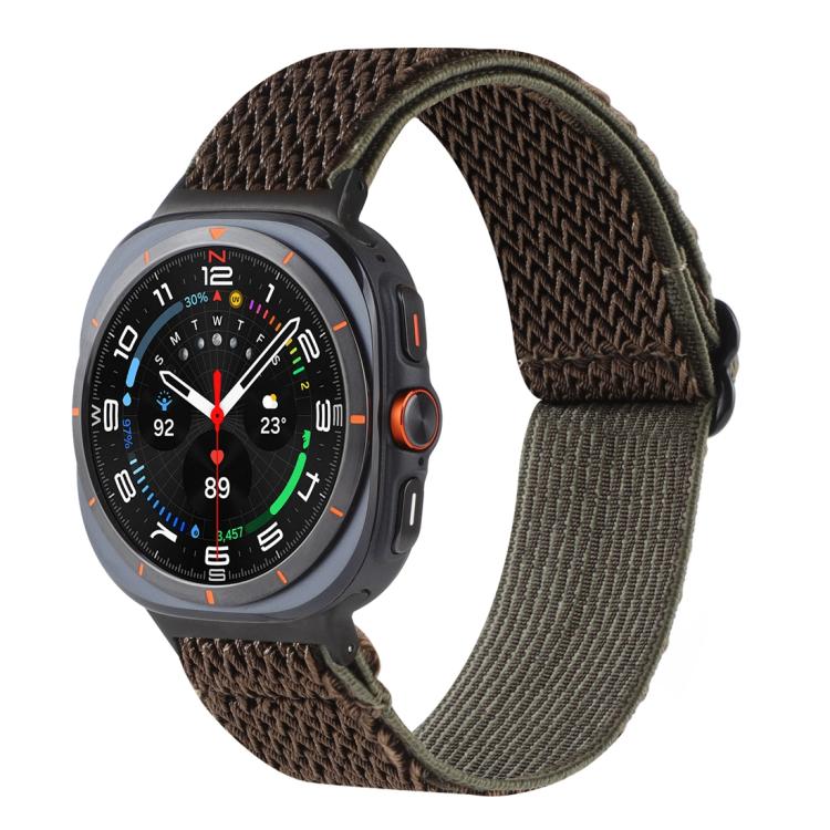 Bracelet de montre tressé en nylon à motif ondulé, pour Samsung Galaxy Watch8 / Watch8 Classic