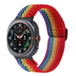Bracelet de montre tressé en nylon à motif ondulé, pour Samsung Galaxy Watch8 / Watch8 Classic