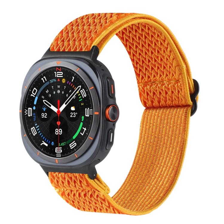 Bracelet de montre tressé en nylon à motif ondulé, pour Samsung Galaxy Watch8 / Watch8 Classic