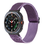 Bracelet de montre tressé en nylon à motif ondulé, pour Samsung Galaxy Watch8 / Watch8 Classic