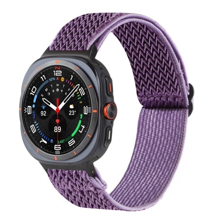 Bracelet de montre tressé en nylon à motif ondulé, pour Samsung Galaxy Watch8 / Watch8 Classic