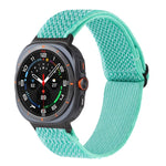 Bracelet de montre tressé en nylon à motif ondulé, pour Samsung Galaxy Watch8 / Watch8 Classic