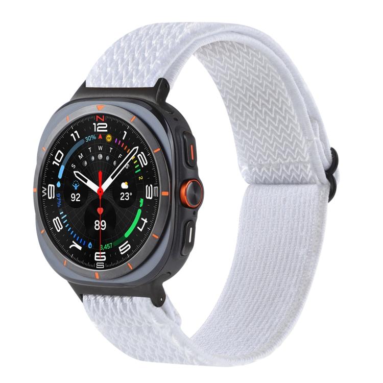 Bracelet de montre tressé en nylon à motif ondulé, pour Samsung Galaxy Watch8 / Watch8 Classic