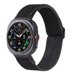 Bracelet de montre tressé en nylon à motif ondulé, pour Samsung Galaxy Watch8 / Watch8 Classic