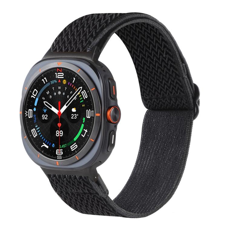 Bracelet de montre tressé en nylon à motif ondulé, pour Samsung Galaxy Watch8 / Watch8 Classic