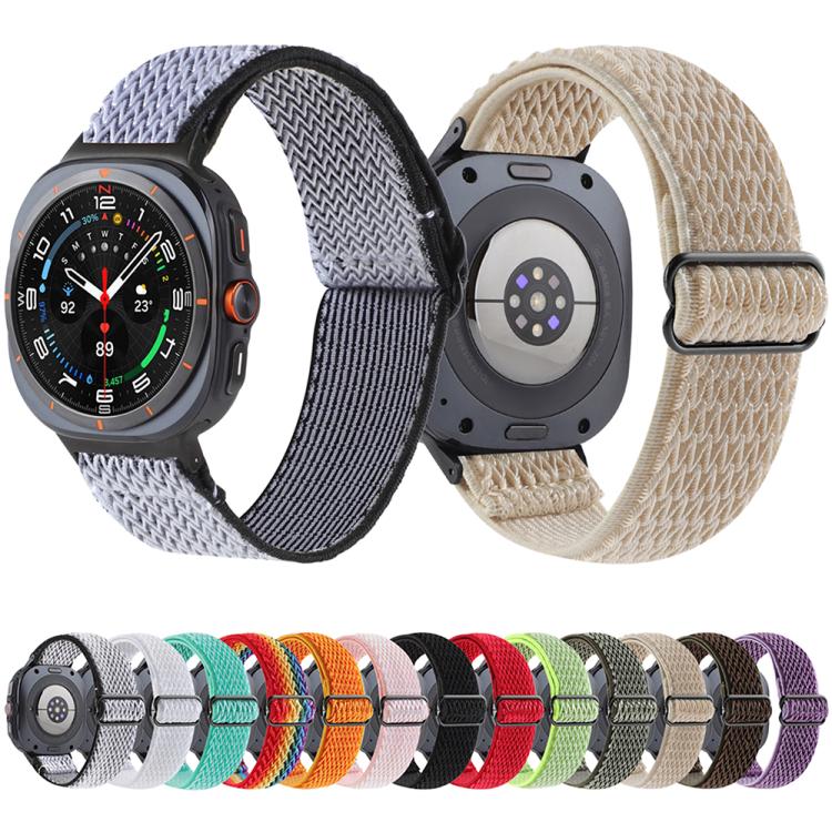 Bracelet de montre tressé en nylon à motif ondulé, pour Samsung Galaxy Watch8 / Watch8 Classic