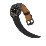 Bracelet de montre en cuir Crazy Horse, pour Samsung Galaxy Watch8 / Watch8 Classic