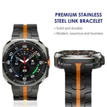Bracelet de montre à boucle papillon en alliage de titane, pour Samsung Galaxy Watch8 / Watch8 Classic