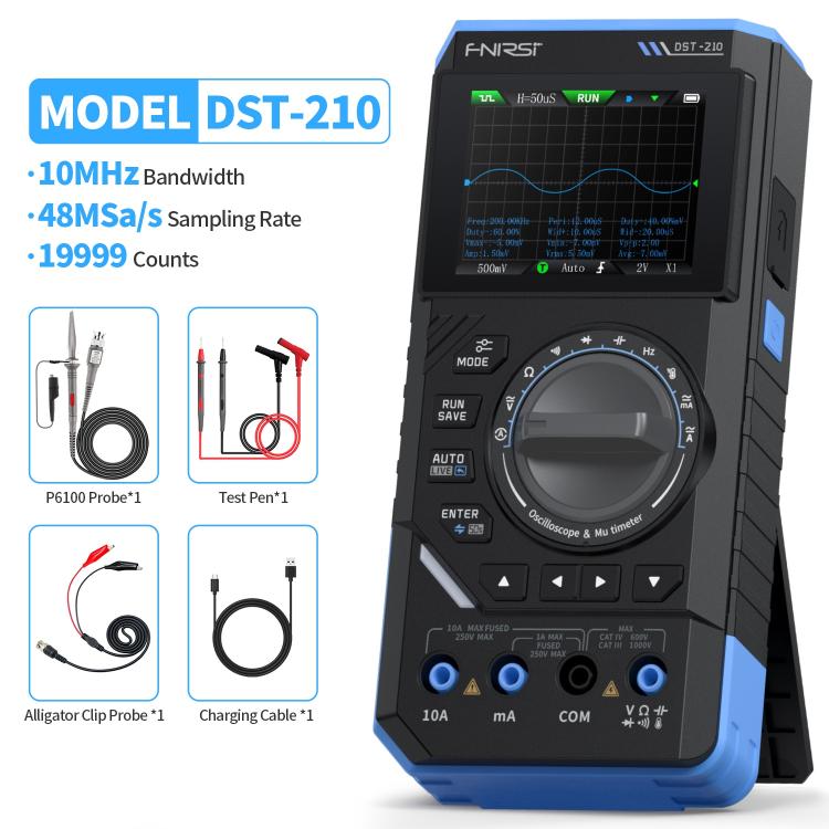 Multimètre numérique oscilloscope 3 en 1 FNIRSI DST210, DST210