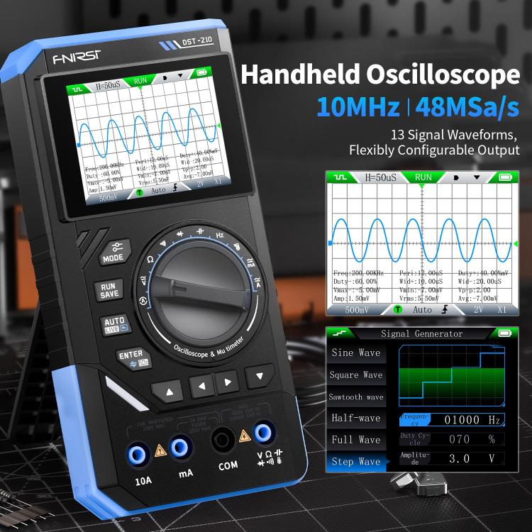 Multimètre numérique oscilloscope 3 en 1 FNIRSI DST210, DST210