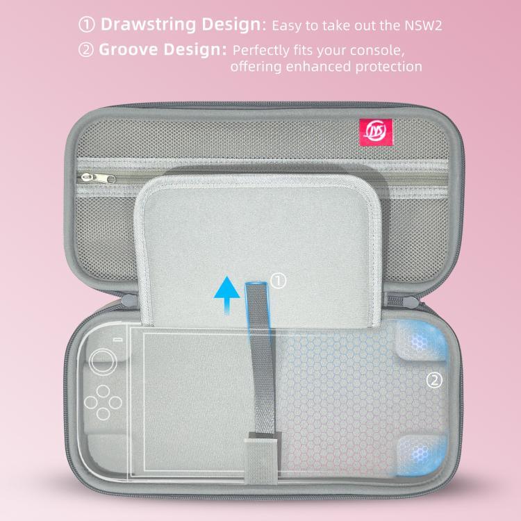Pour Nintendo Switch 2 Sac de rangement portable en EVA antichoc et étanche pour console de jeu portable
