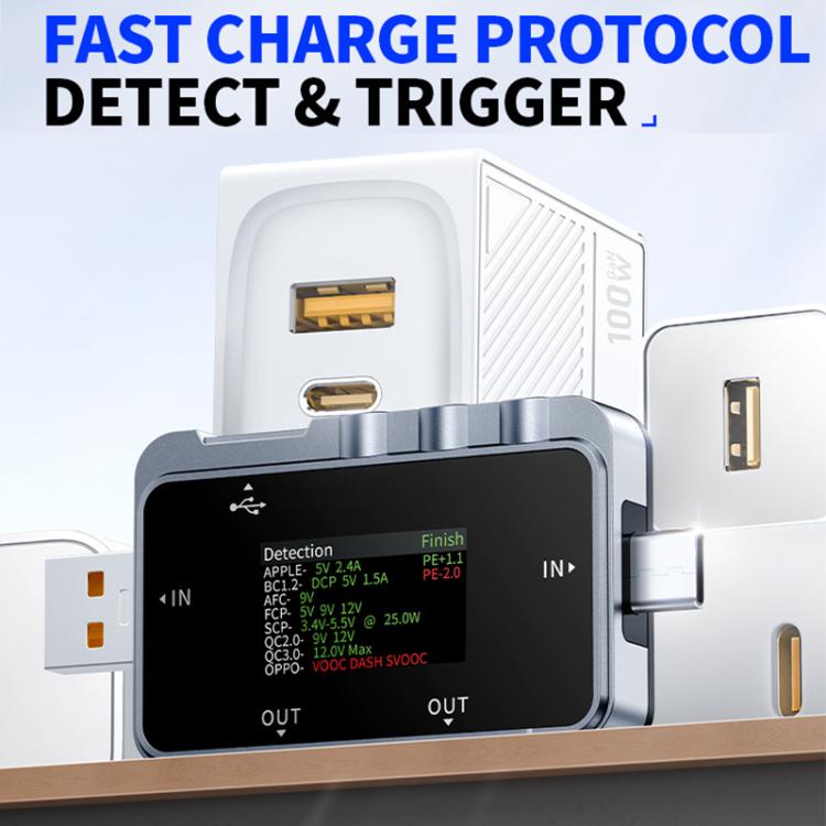 Testeur professionnel multifonction de surveillance des ondulations Type-C & USB Fnirsi FNAC-28, FNAC-28
