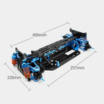 Châssis en métal aluminium PMM Racing 1:10 TT01 pour voiture télécommandée
