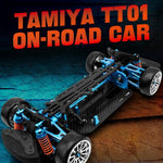 Châssis en métal aluminium PMM Racing 1:10 TT01 pour voiture télécommandée