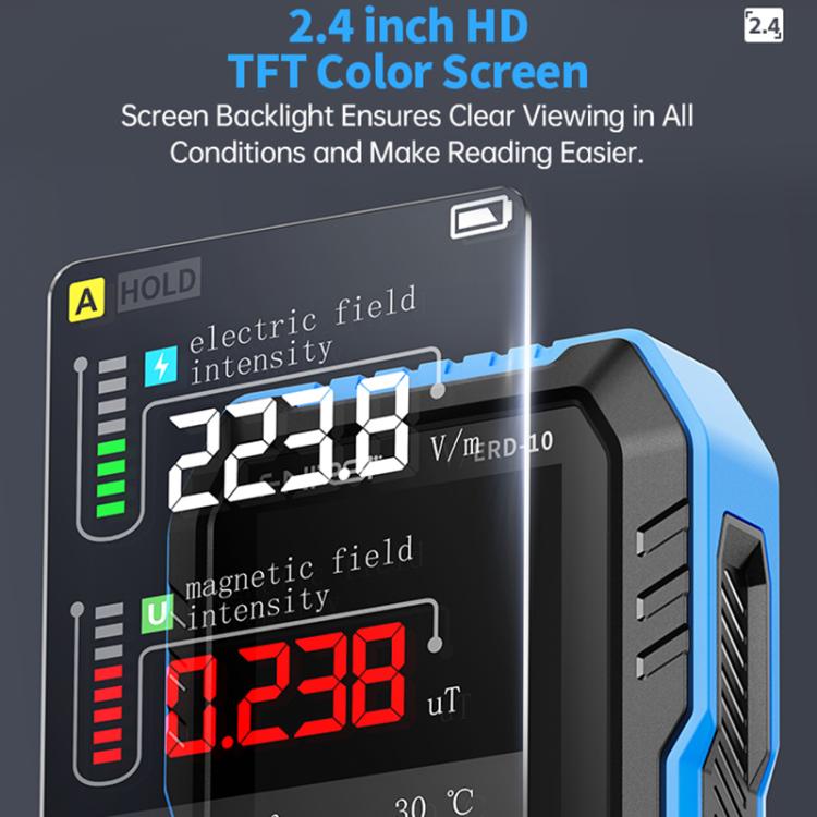 Détecteur de rayonnement électromagnétique 3 en 1 FNIRSI ERD-10, FNIRSI ERD-10