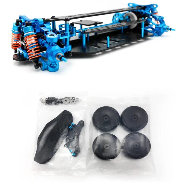 PMM Racing TT02 1:10 Carbon Fiber Chassis Aluminum Alloy RC Car Frame