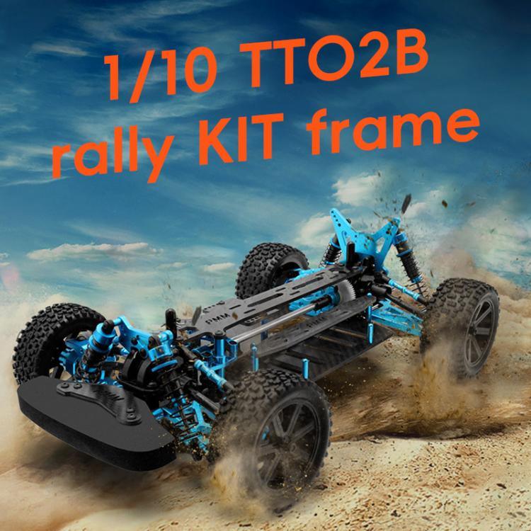 Châssis en fibre de carbone PMM Racing TT02B 1:10 en alliage d'aluminium pour voiture de rallye télécommandée