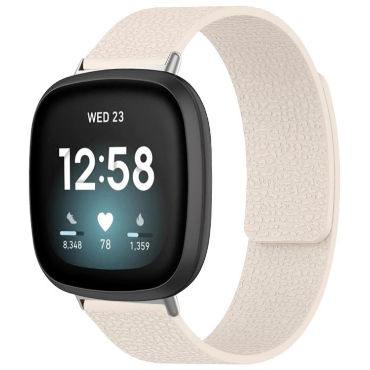 xDfind Litchi Texture Magnetic Silicone Watch Band, For Fitbit Charge 5 / Charge 6, For Fitbit Versa 4/Versa3/Sense2/Sense, For Fitbit Luxe / Special Edition, For Fitbit Inspire 2 / Ace 3, For Fitbit Charge 4 / Charge 3