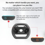 Pour Nintendo Switch 2 Joy-Con 1 paire iPlay HBS-2813 Volant de course simple pour manette